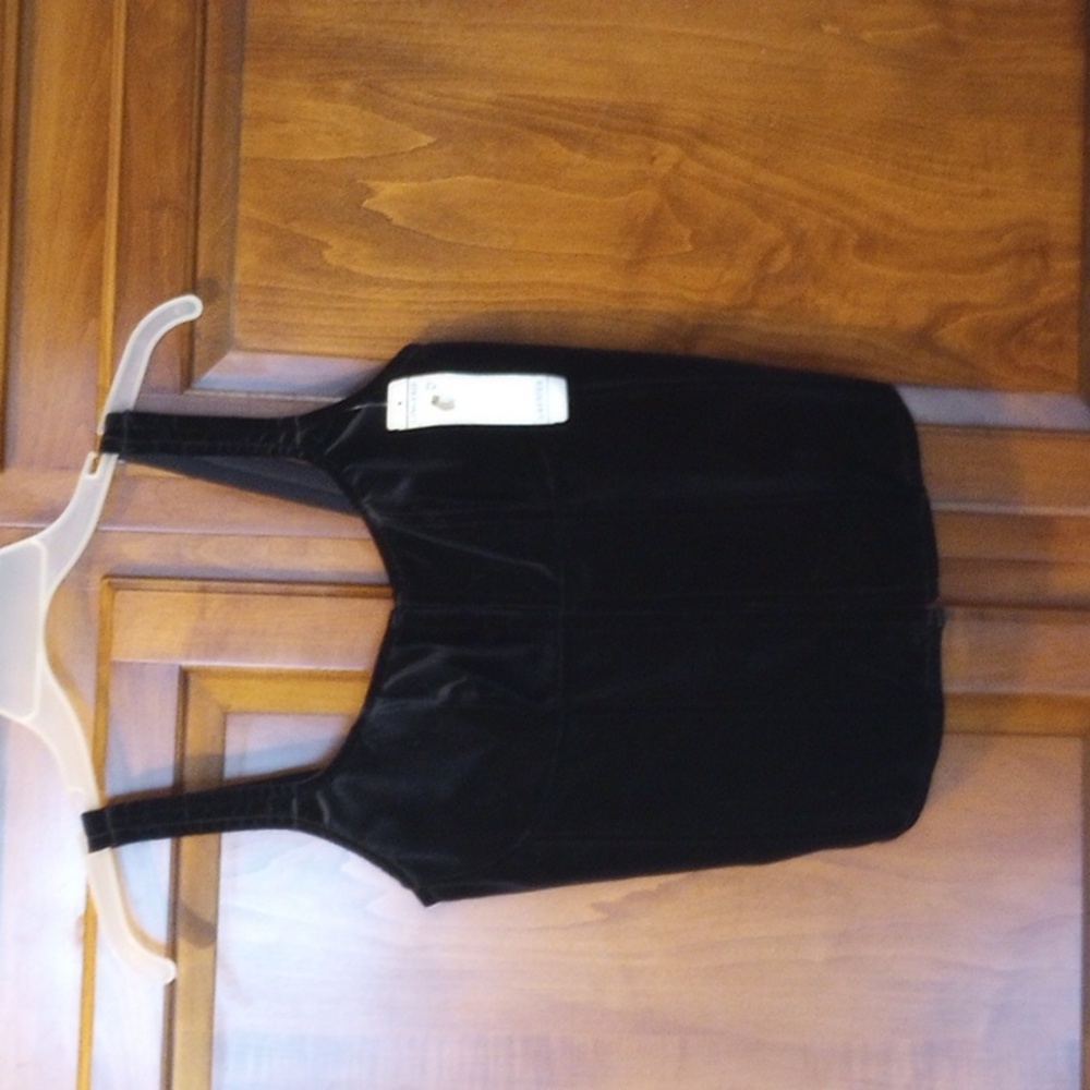 Grenier lace up boned corset size 36 new NWT black velvet